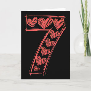 Trendy 67 Sketch Heart Matching 7 Valentine Kids L Card
