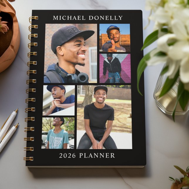 Trendy 6 Photo Collage Yearly Planner (Creator Uploaded)