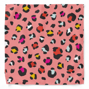 Trendy 80s Leopard Pattern Bandana
