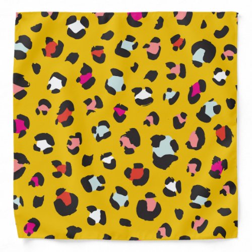 Trendy 80s Leopard Pattern Bandana