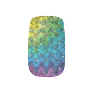Trendy 80's minx nail wraps