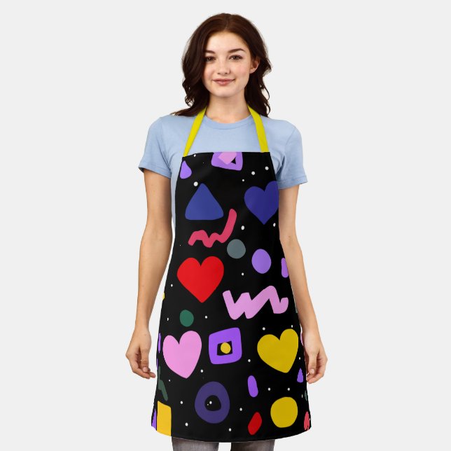 Trendy 80s Pattern Apron (Worn)