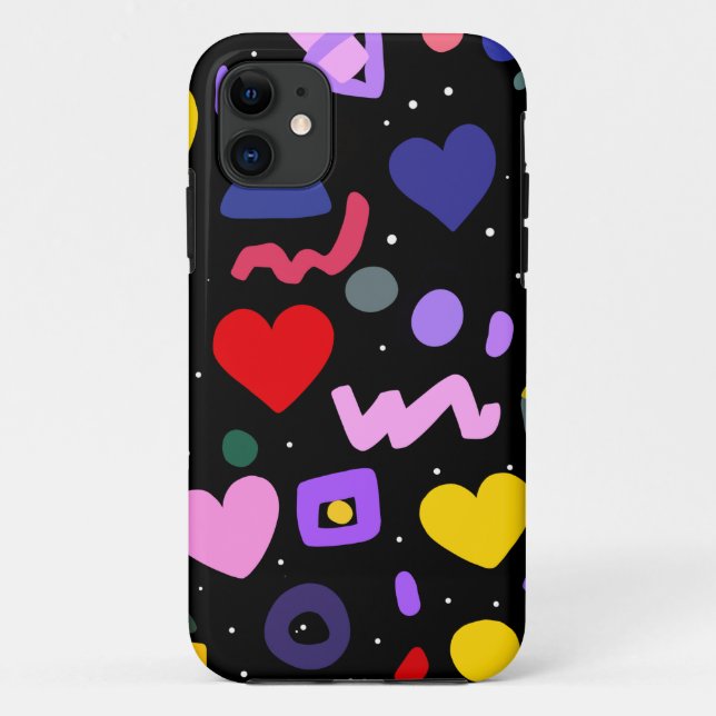 Trendy 80s Pattern Apron Case-Mate iPhone Case (Back)
