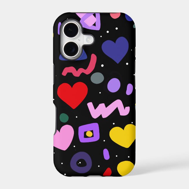 Trendy 80s Pattern Apron Iphone Case (Back)