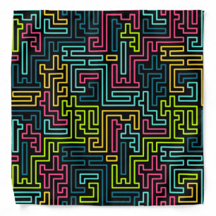 Trendy 80s Pattern Bandana