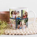 Trendy 8 Picture Masonry Grid Gray Photo Giant Coffee Mug<br><div class="desc">Gray Giant Photo Mug - customized with 8 of your photos. This trendy masonry grid style photo collage includes landscape and portrait formats to give you plenty of choice for placement. The photo template is set up for you to add 8 of your pictures to create a unique keepsake gift...</div>