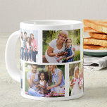Trendy 8 Picture Masonry Grid White Photo Giant Coffee Mug<br><div class="desc">Giant Photo Mug - customized with 8 of your photos. This trendy masonry grid style photo collage includes landscape and portrait formats to give you plenty of choice for placement. The photo template is set up for you to add 8 of your pictures to create a unique keepsake gift for...</div>