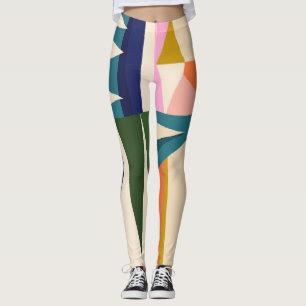 Trendy Abstract: Colorful Hand Drawn. Leggings