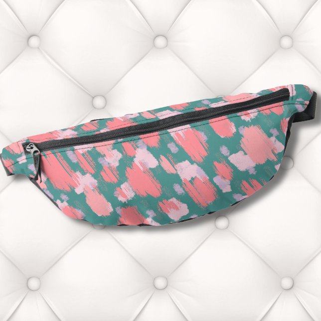 Trendy Abstract Colorful Pattern Fanny Pack (Trendy Abstract Brushstrokes Colorful Pattern Fanny Pack)