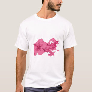 Trendy ABSTRACT FLOWER Art Design T-Shirt