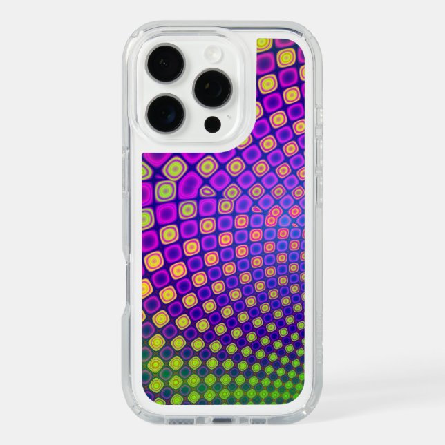 Trendy abstract patterns iPhone case (Front)