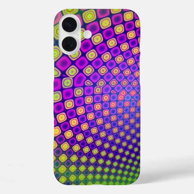 Trendy abstract patterns iPhone case (Back)