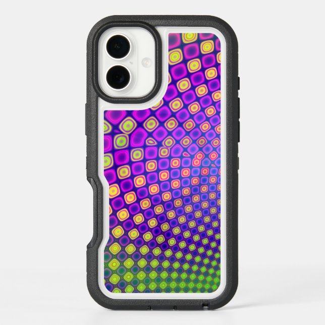 Trendy abstract patterns iPhone case (Back)