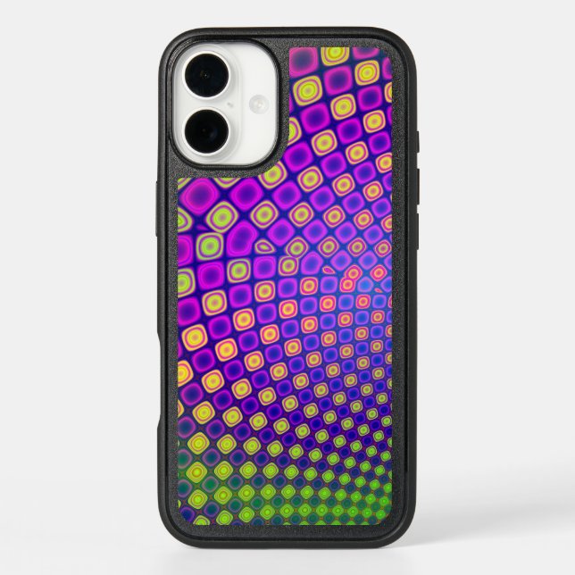 Trendy abstract patterns iPhone case (Back)