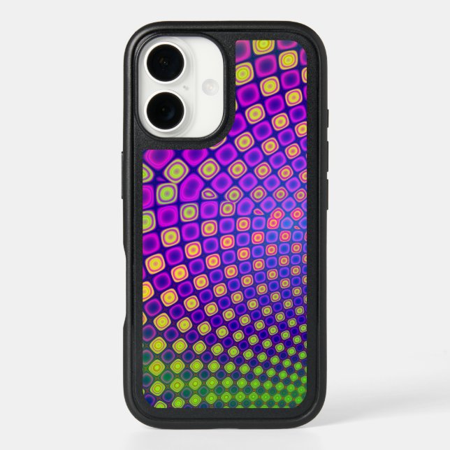 Trendy abstract patterns iPhone case (Back)