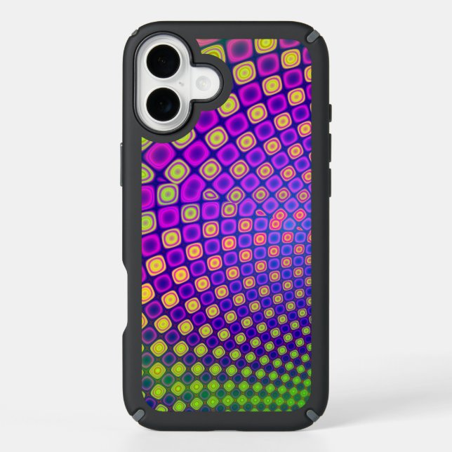 Trendy abstract patterns iPhone case (Front)