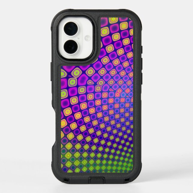 Trendy abstract patterns iPhone case (Back)