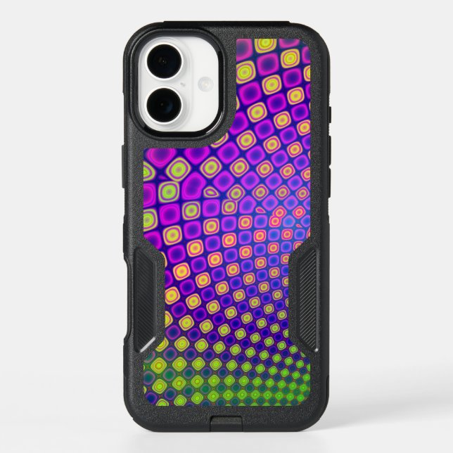 Trendy abstract patterns iPhone case (Back)