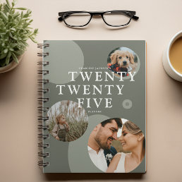 Trendy Abstract Photo Collage 2025 Planner