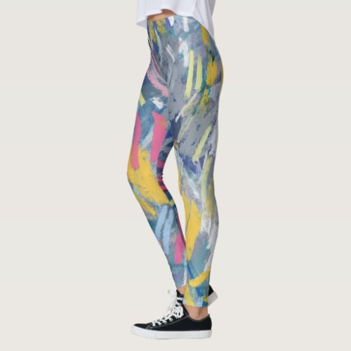Trendy Abstract Print Leggings