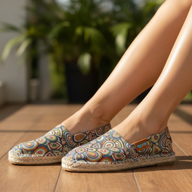 Trendy Abstract Retro Pattern Espadrilles (Creator Uploaded)