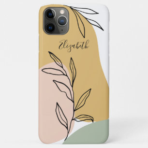 Trendy Abstract Shapes Personalized iPhone 11 Pro Max Case