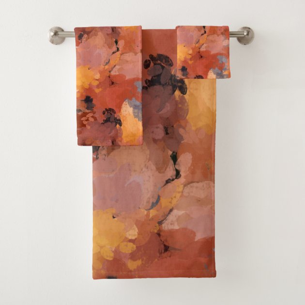 rust bath towels