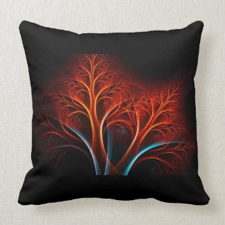 Trendy Abstract Tree Throw Pillows