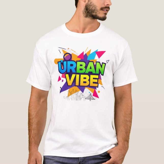 Trendy Abstract Typography Tee | Urban Style (Front)