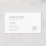 Trendy Add Your Logo Elegant Minimalist Plain Business Card