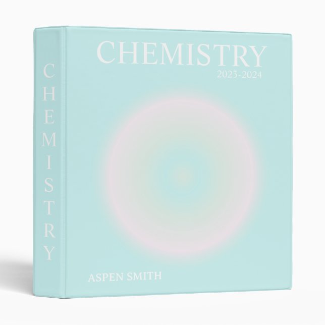 Trendy Aesthetic 3 Ring Binder (Front/Spine)