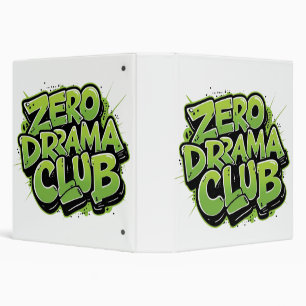 Trendy Aesthetic Binder – Zero Drama Club Design