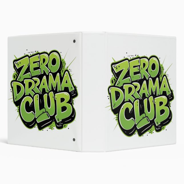 Trendy Aesthetic Binder – Zero Drama Club Design (Background)