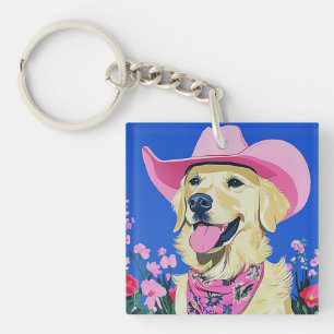 Trendy Aesthetic Cute Preppy Dog Keychain