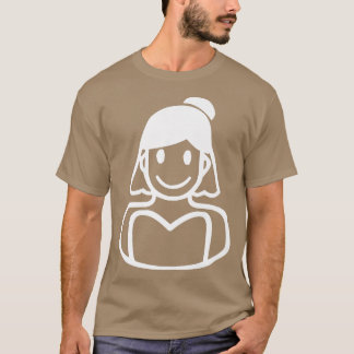 Trendy Aesthetic Wedding Bride Wife Cartoon  T-Shirt