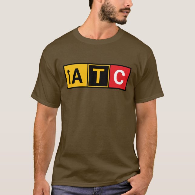 Trendy Air Traffic Control T-Shirt from the Runway (Front)