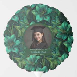Trendy Amaryllis Wildflower Husband Graduation Balloon