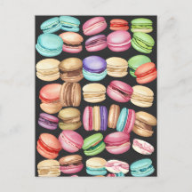 Trendy and Artistic Watercolor Macarons Pattern