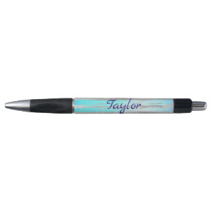 Trendy and chic blue and silver pen