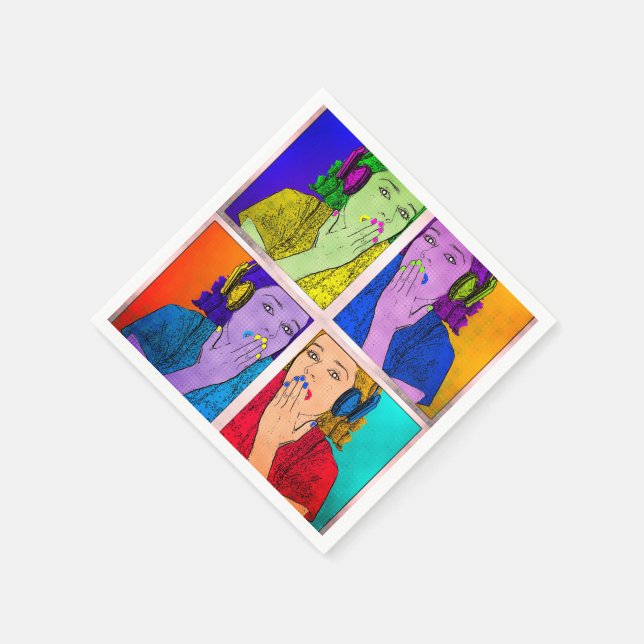 Trendy and Colorful Napkins (Corner)