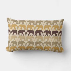 Trendy and Cool Elephant Pattern Lumbar Pillow