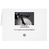 Trendy and Modern Boot Art Cards (Back Horizontal)