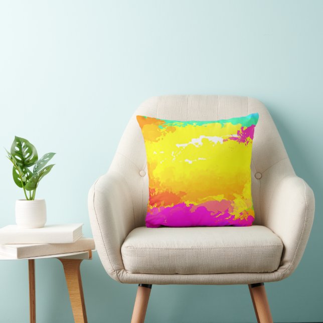 Trendy and Timeless Clouds Patterns Art Throw Pillow (Chair)