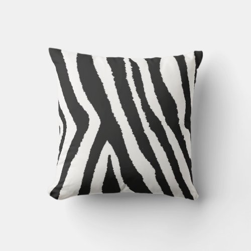Trendy Animal Print Zebra Seamless Pattern Outdoor Pillow