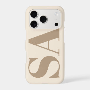 trendy Antique White with Monogram Case-Mate iPhone 17 Pro Case