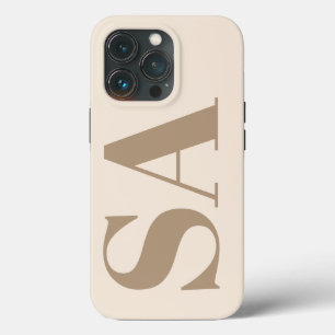 trendy Antique White with Monogram Case-Mate iPhone 13 Pro Case