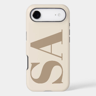 trendy Antique White with Monogram Case-Mate iPhone 17 Air Case