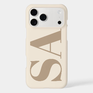 trendy Antique White with Monogram Case-Mate iPhone 17 Pro Max Case