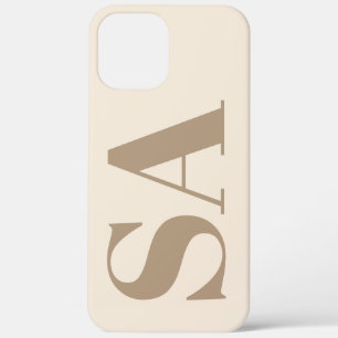 trendy Antique White with Monogram Case-Mate iPhone 12 Pro Max Case