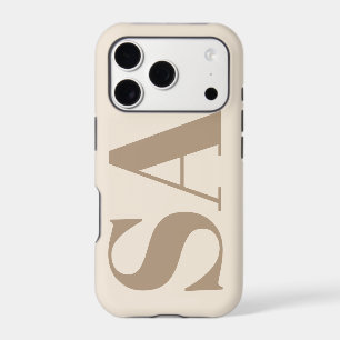trendy Antique White with Monogram Case-Mate iPhone 17 Pro Case